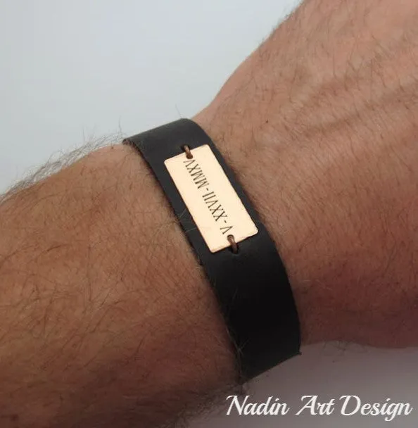 Boyfriend Gift - Roman Numeral Bracelet