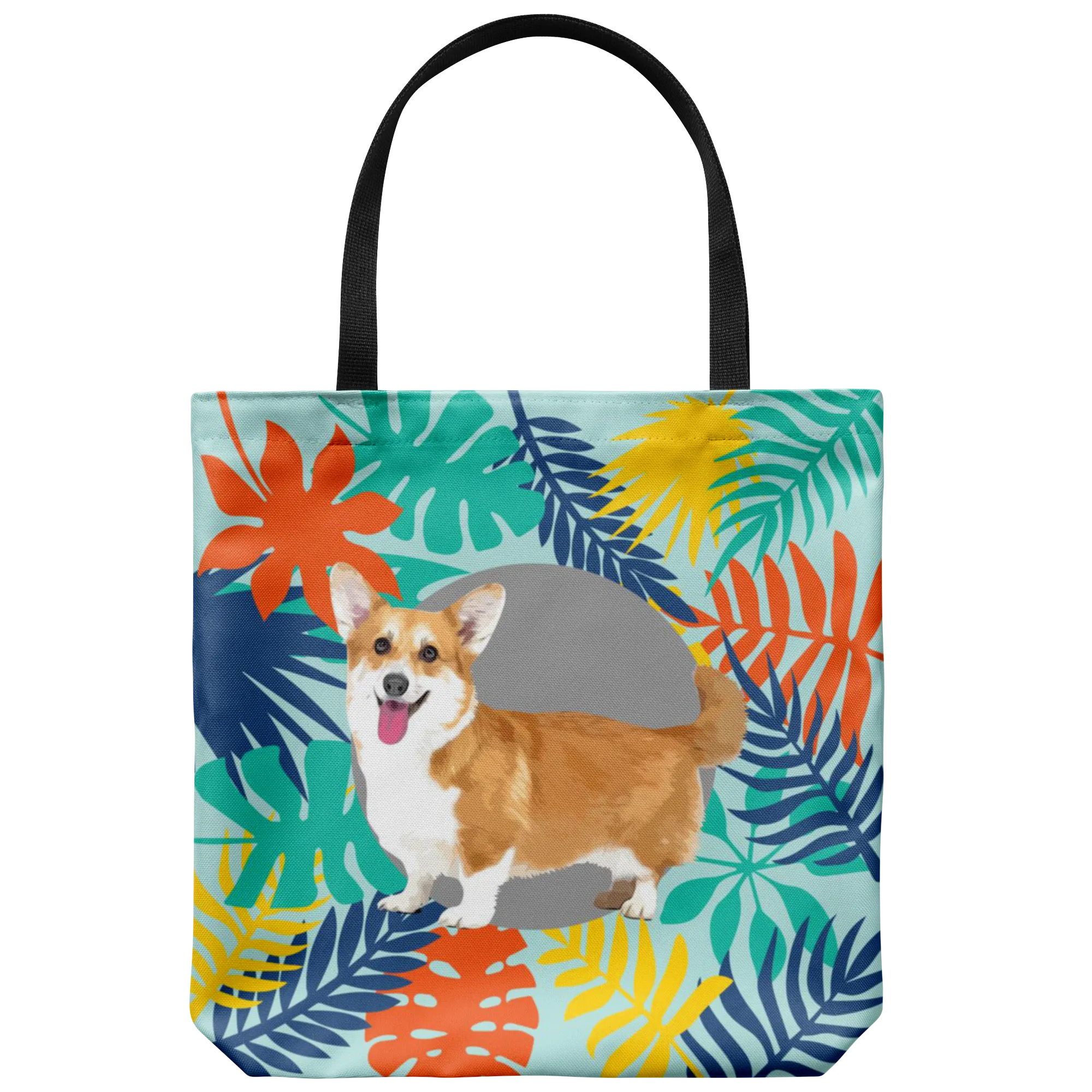 Custom Tote Bag - Colourful Leaves