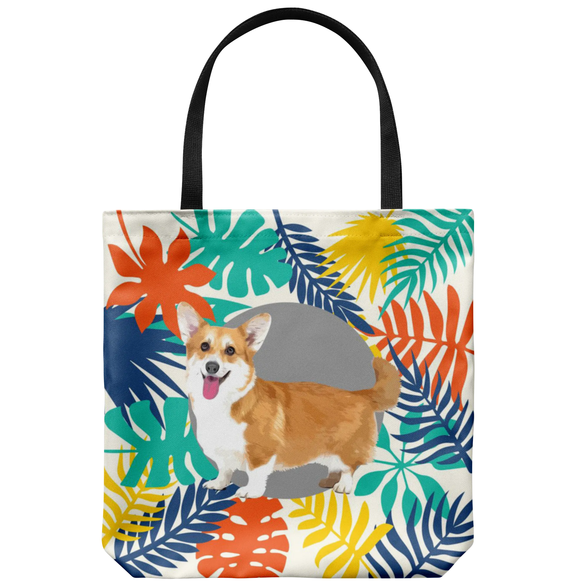 Custom Tote Bag - Colourful Leaves