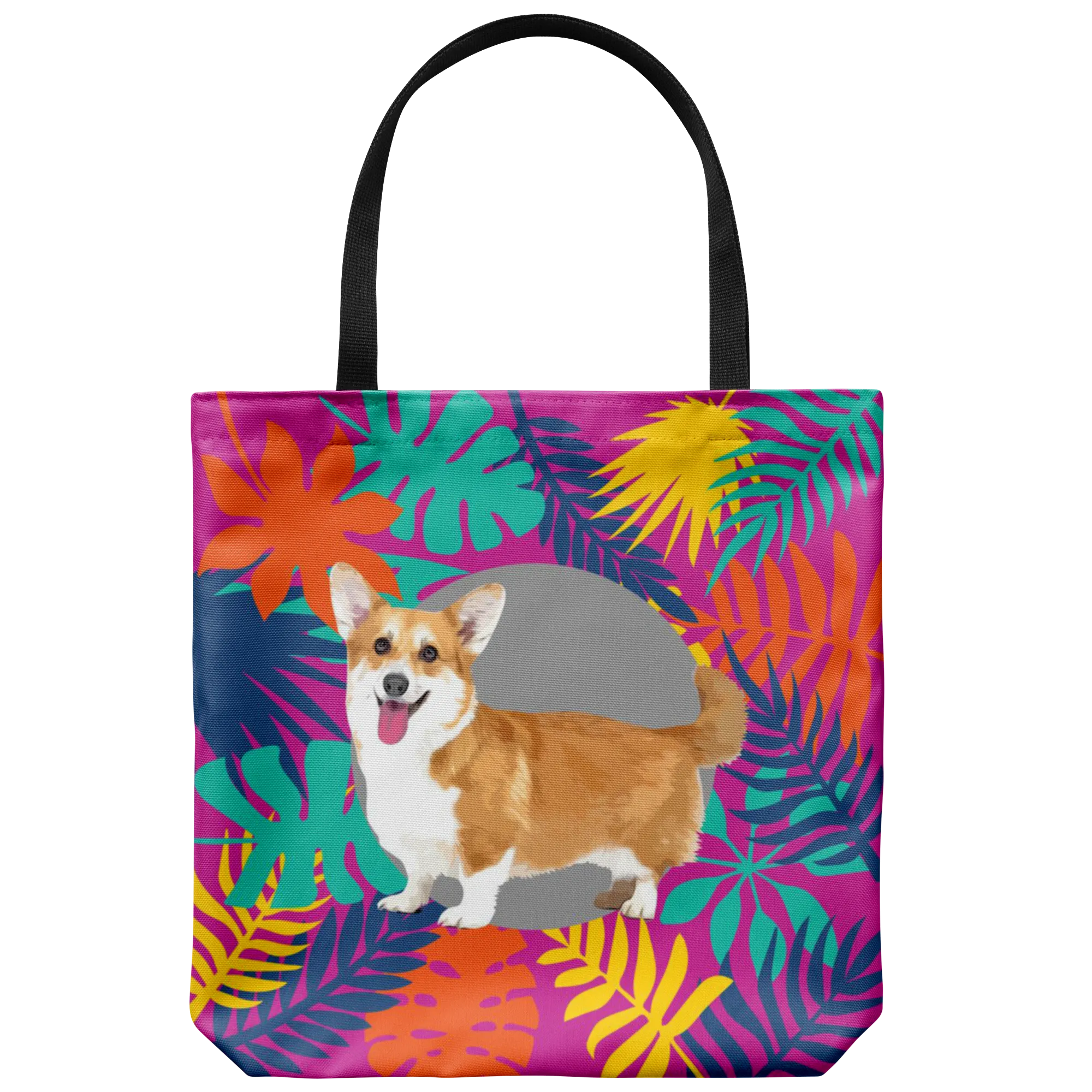 Custom Tote Bag - Colourful Leaves
