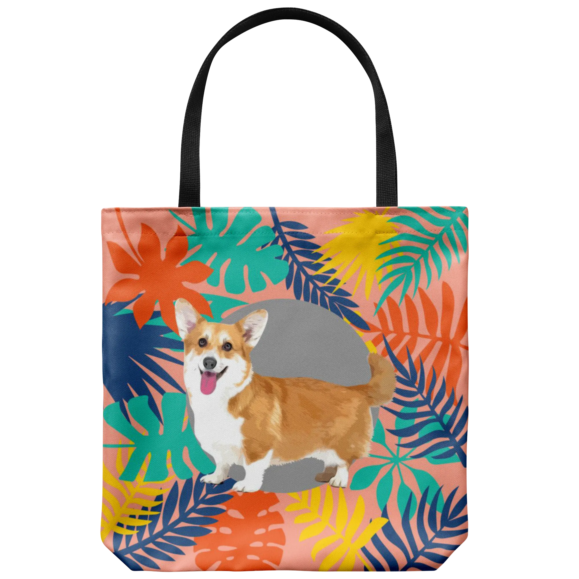 Custom Tote Bag - Colourful Leaves