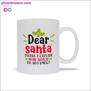 Dear Santa, Before I Explain, How Much Do You Know Mugs