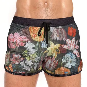 Hand Painted Floral Bouquet Short