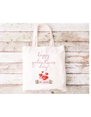 happy galentines day bag| Valentines day bag| Be mine Valentine Gift| Valentines Gift Bags|Valentines gift for friends| Girlfriend gifts