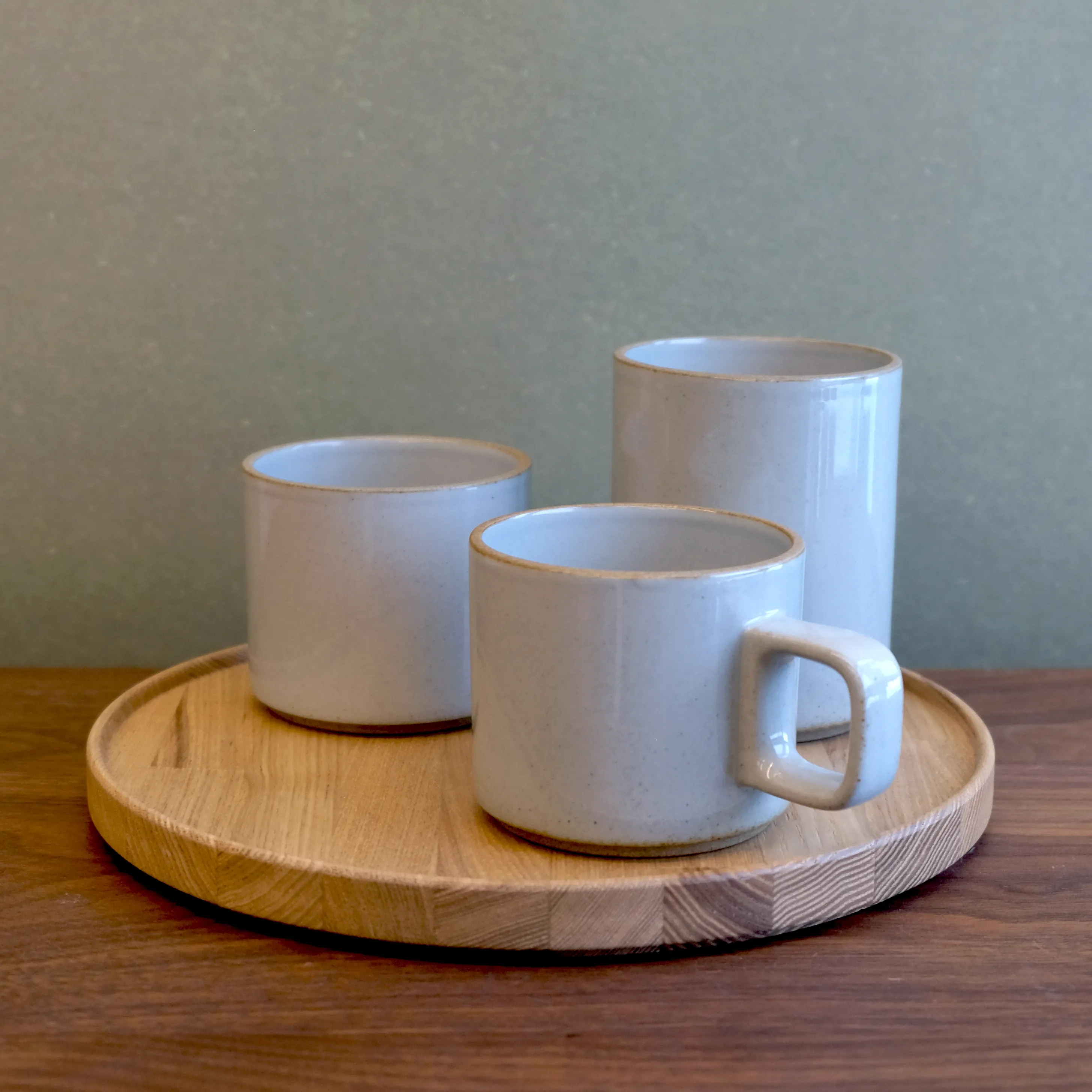 Hasami Porcelain Gloss Grey Colour Mug Cup