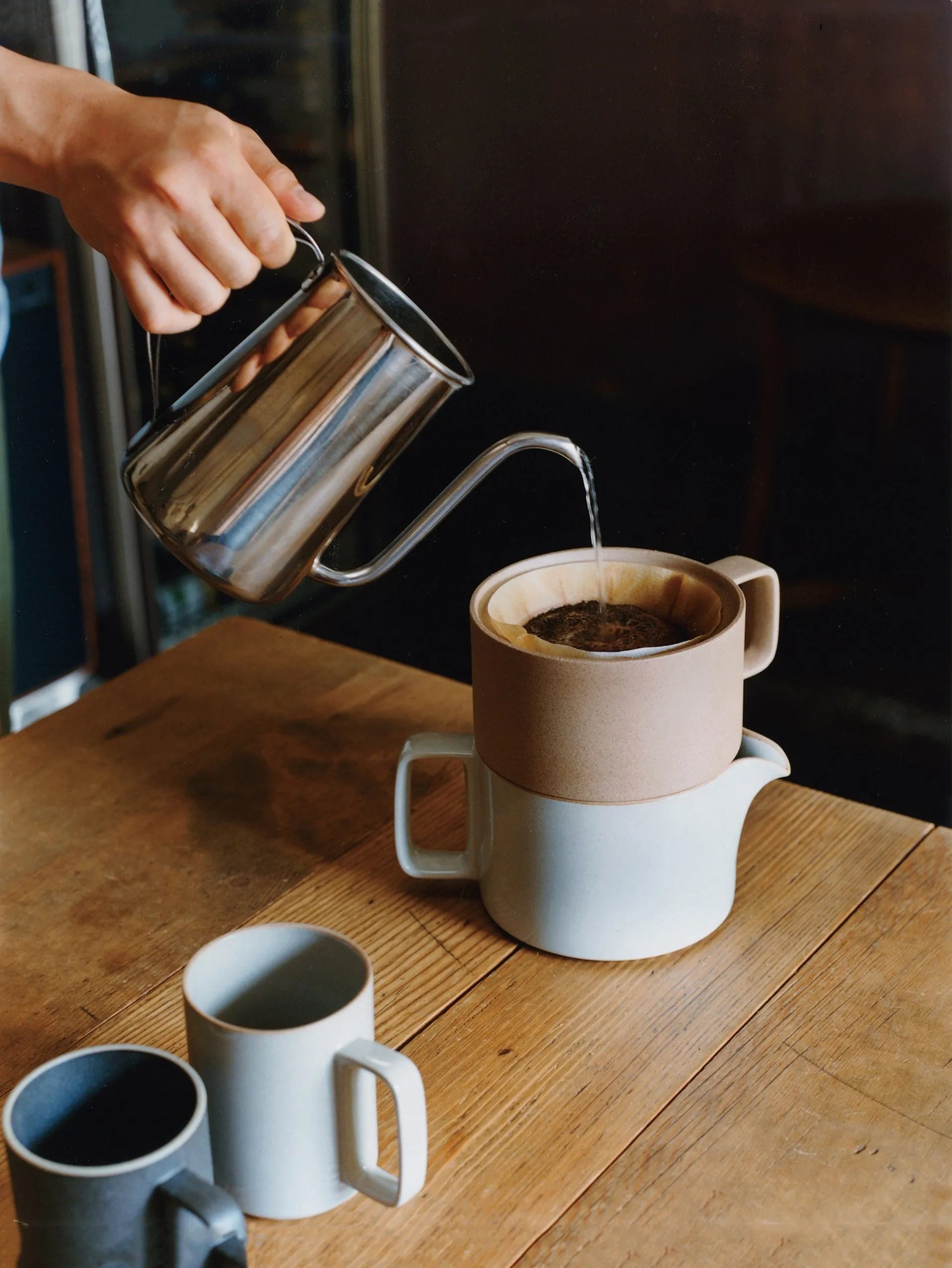 Hasami Porcelain Gloss Grey Colour Mug Cup