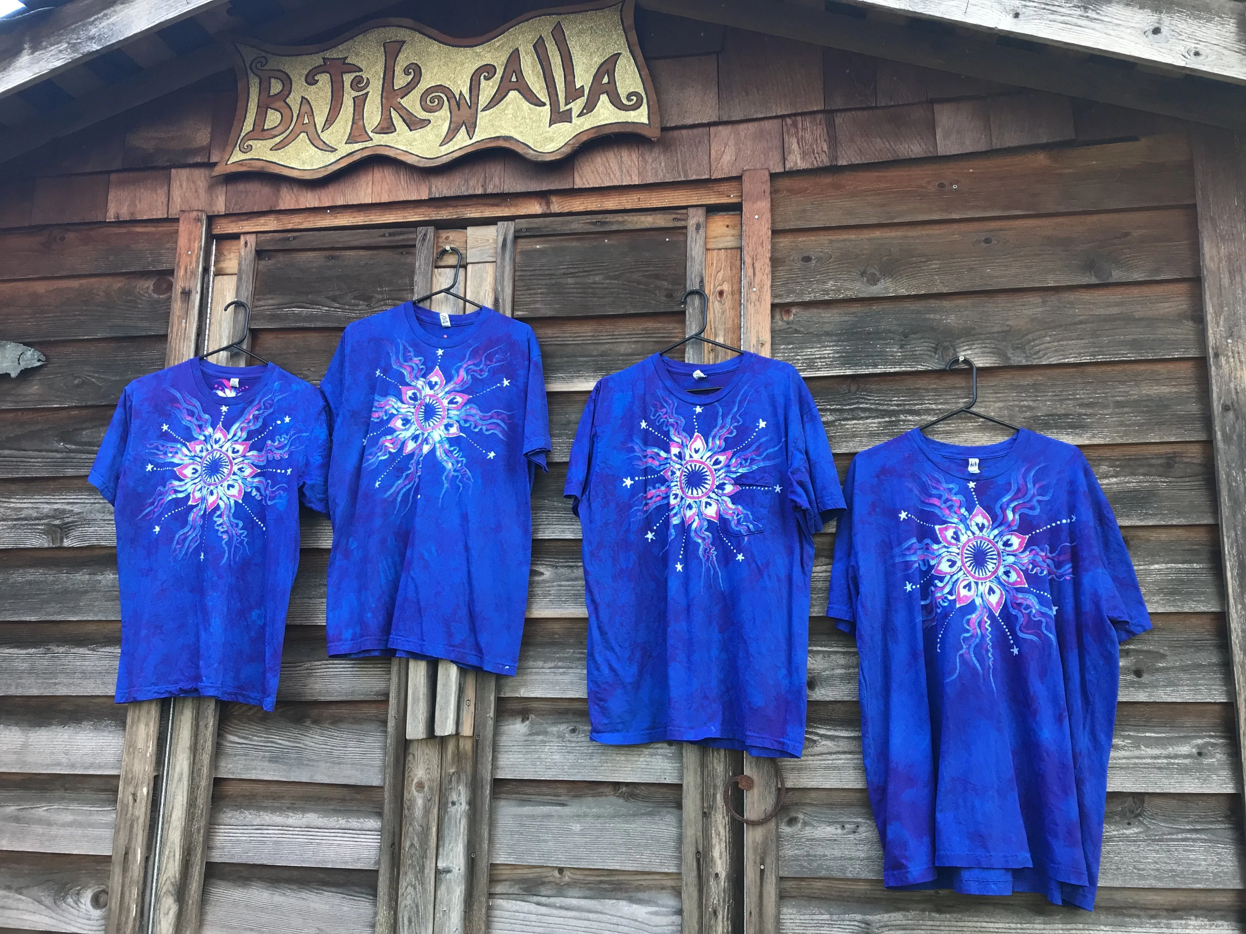 Kaleidoscope Flower Hand Painted Batik Tshirt