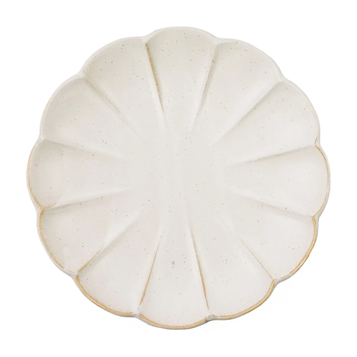 Kikka Daisy Kobiki Ivory Salad Plate 8.5" dia