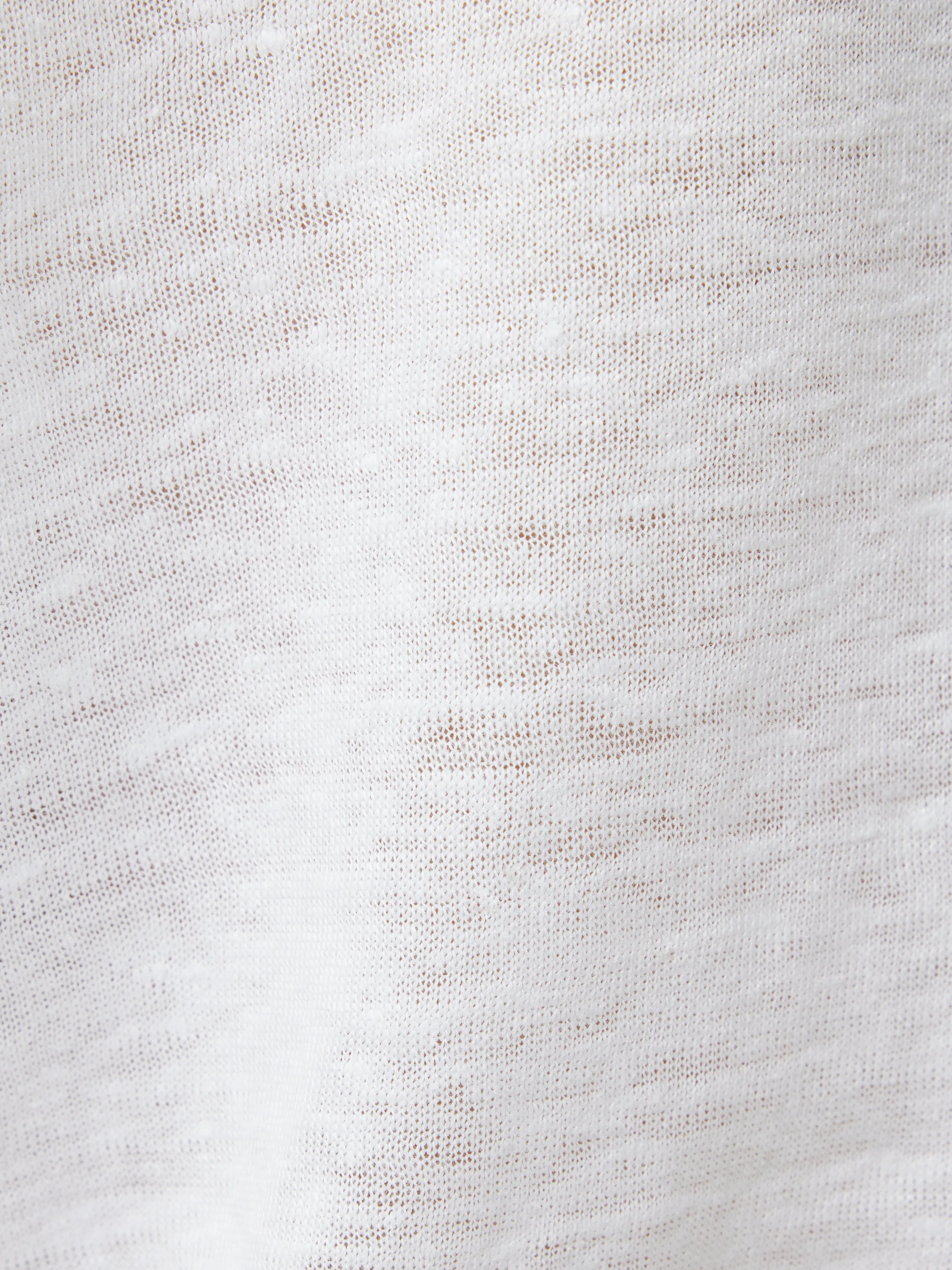 Linen Eden Long Sleeve Tee | White