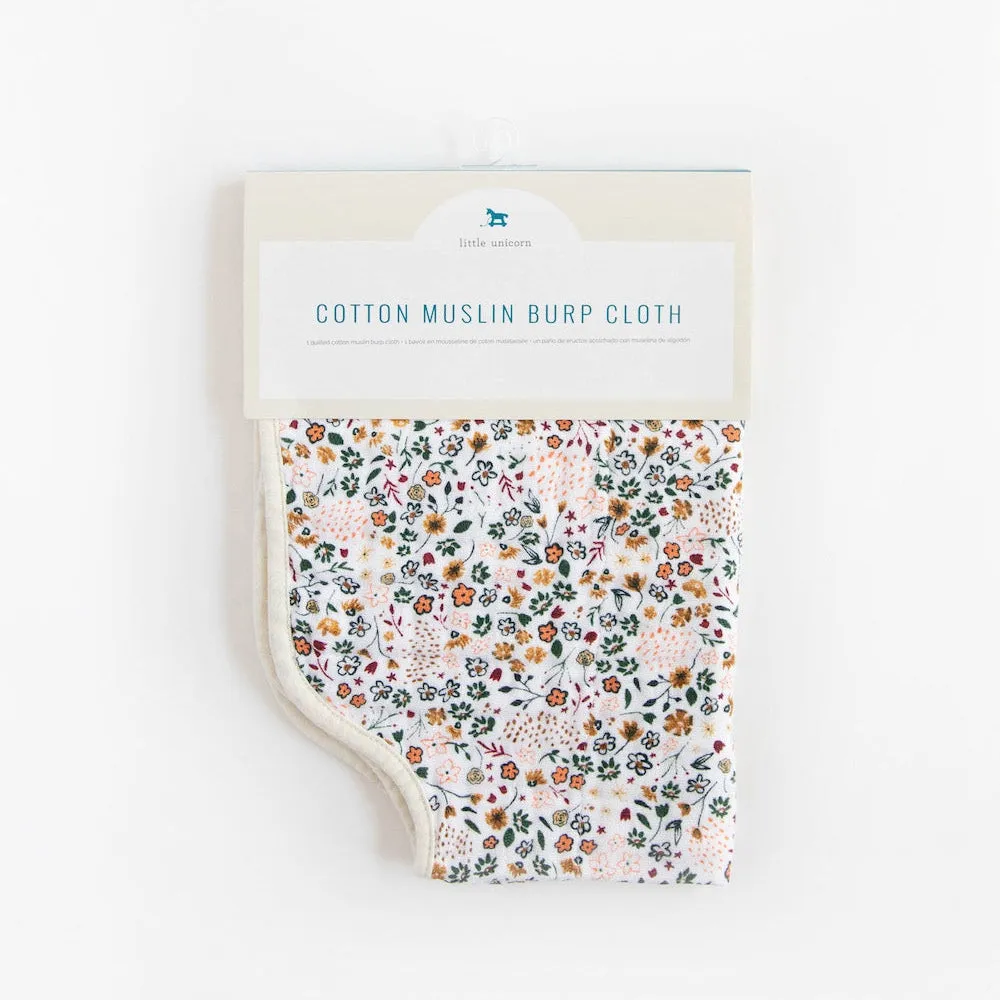 Little Unicorn Cotton Muslin Burp Cloth | Pressed Petals