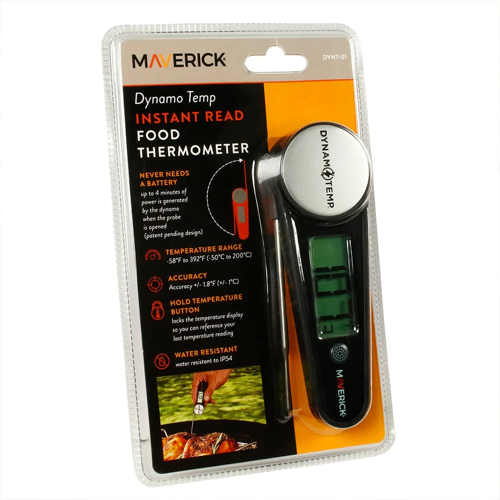 Maverick Dynamo Temp Instant Read Food Thermometer No Battery Magnetic DYNT-01