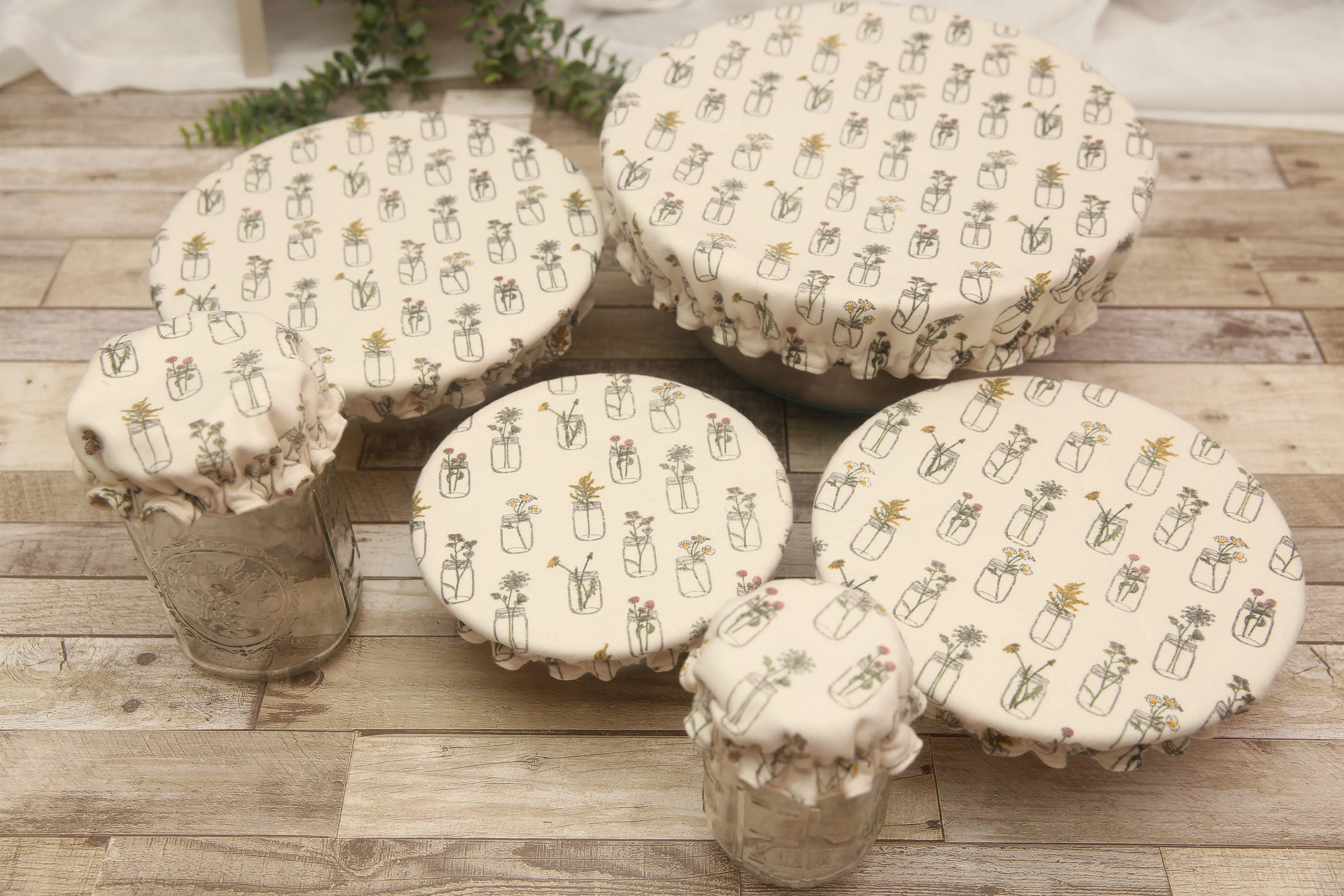 NON-PROP (Flower Jars) Bowl, Jar, Cup, Plate COVERS; Hot Pad; Jar Opener; Flower Jars; MADE TO ORDER