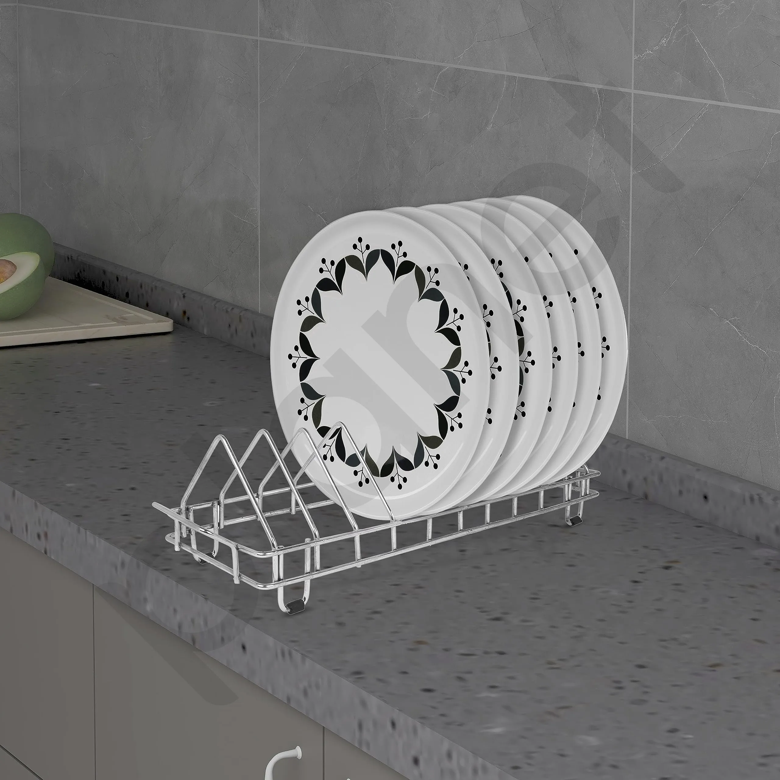 Planet Stainless Steel Plate Rack/Dish Rack/Plate Stand/Dish Stand- Big Size