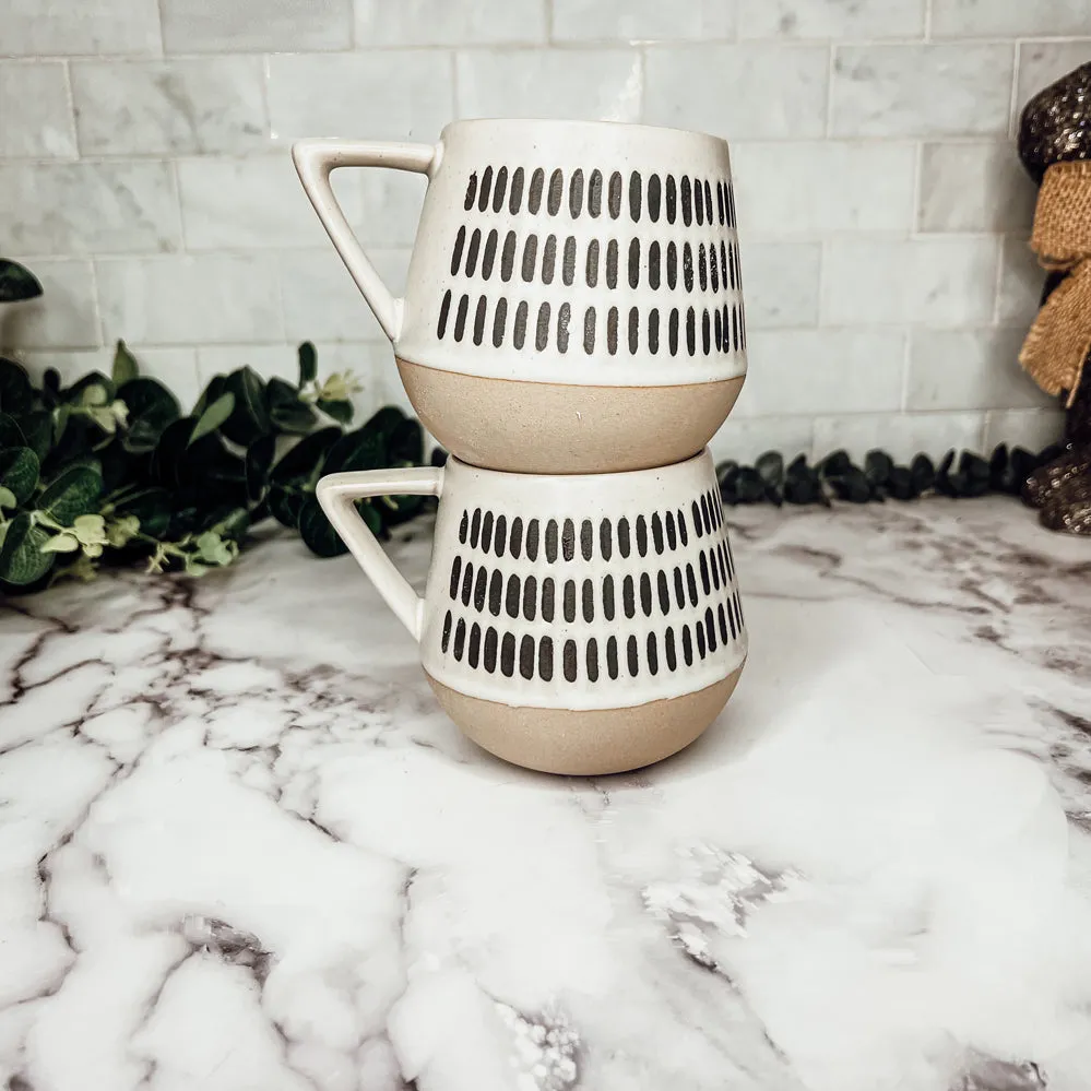 Retro Brown Clay   Ceramic Mugs