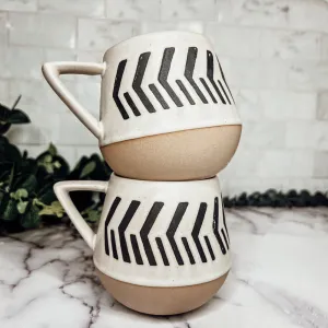 Retro Brown Clay   Ceramic Mugs
