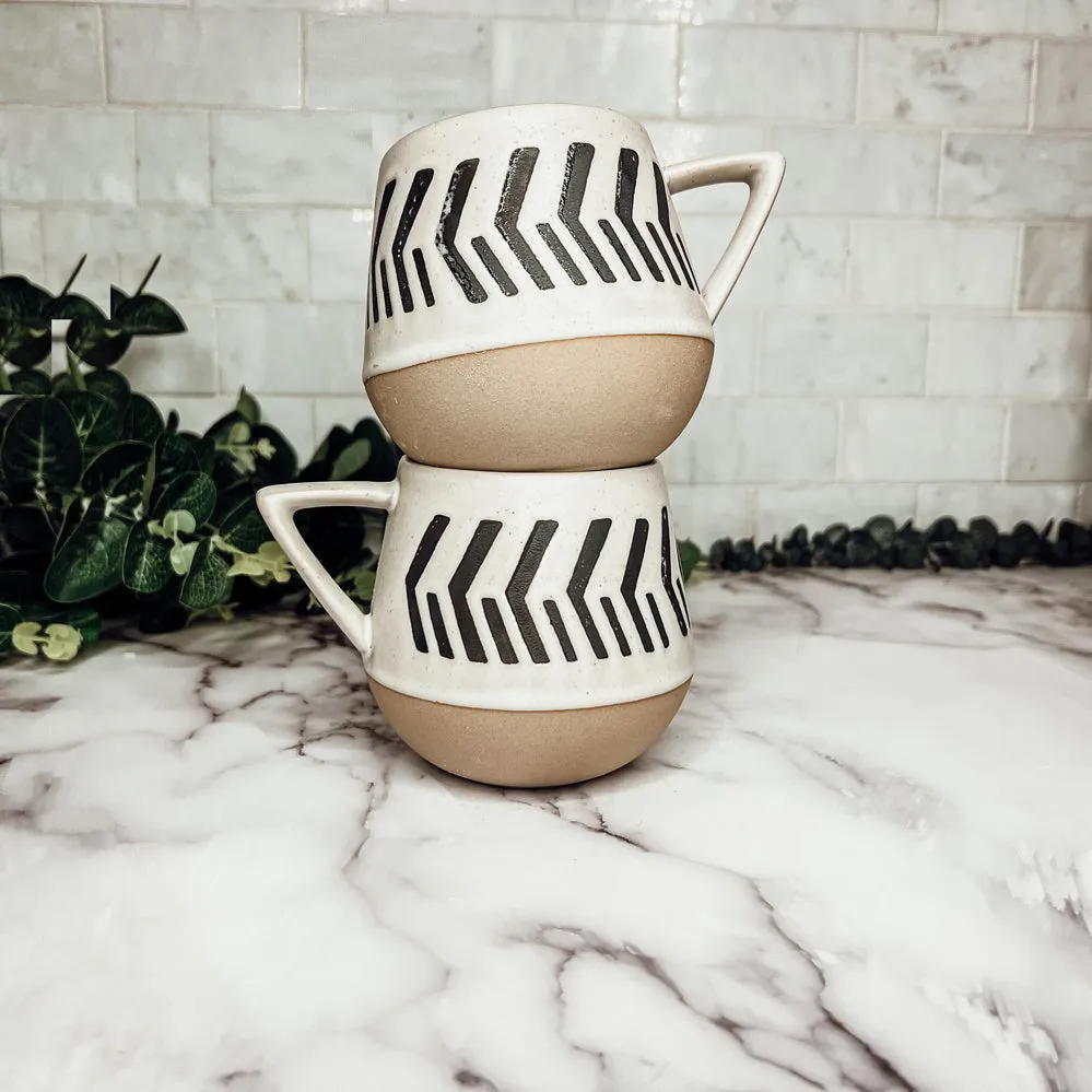 Retro Brown Clay   Ceramic Mugs