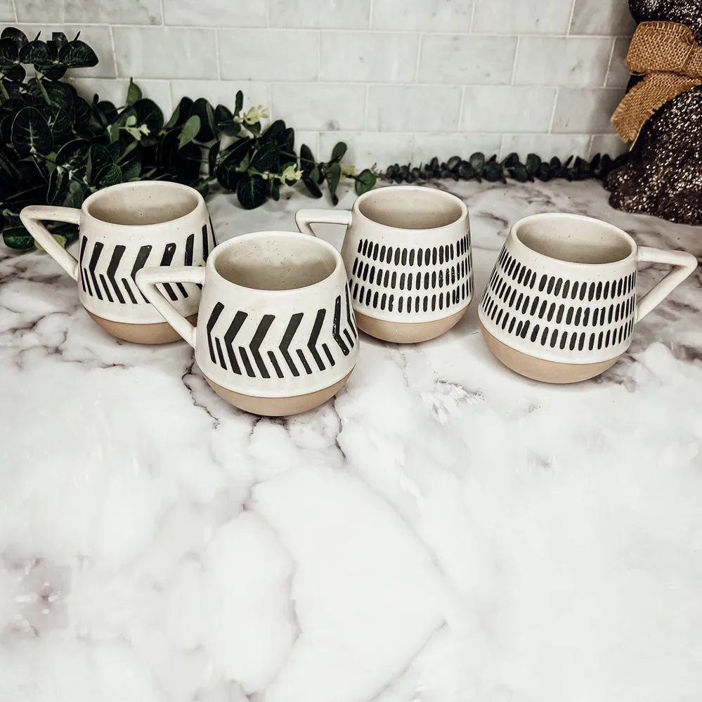 Retro Brown Clay   Ceramic Mugs
