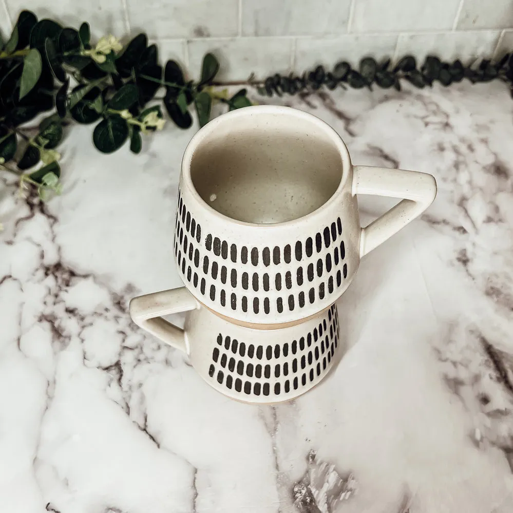 Retro Brown Clay   Ceramic Mugs