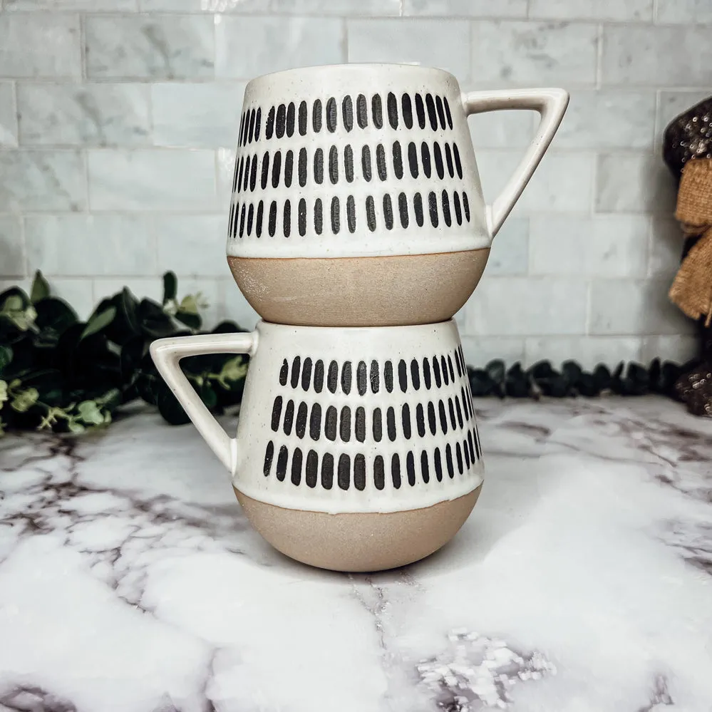 Retro Brown Clay   Ceramic Mugs