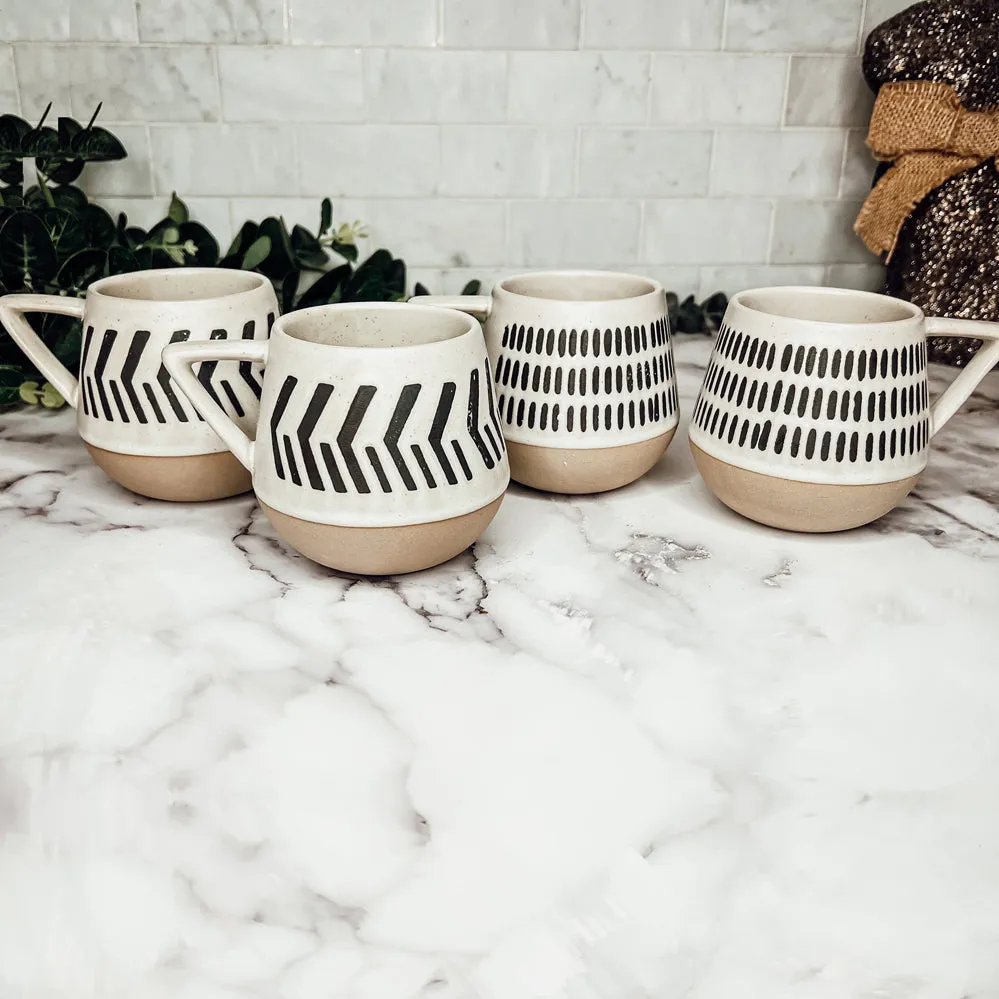 Retro Brown Clay   Ceramic Mugs