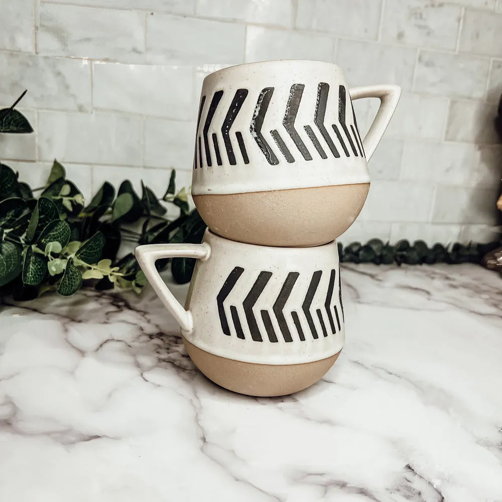 Retro Brown Clay   Ceramic Mugs