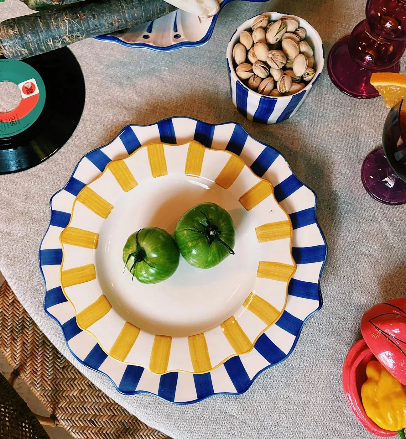 Scalloped Breakfast Plate
