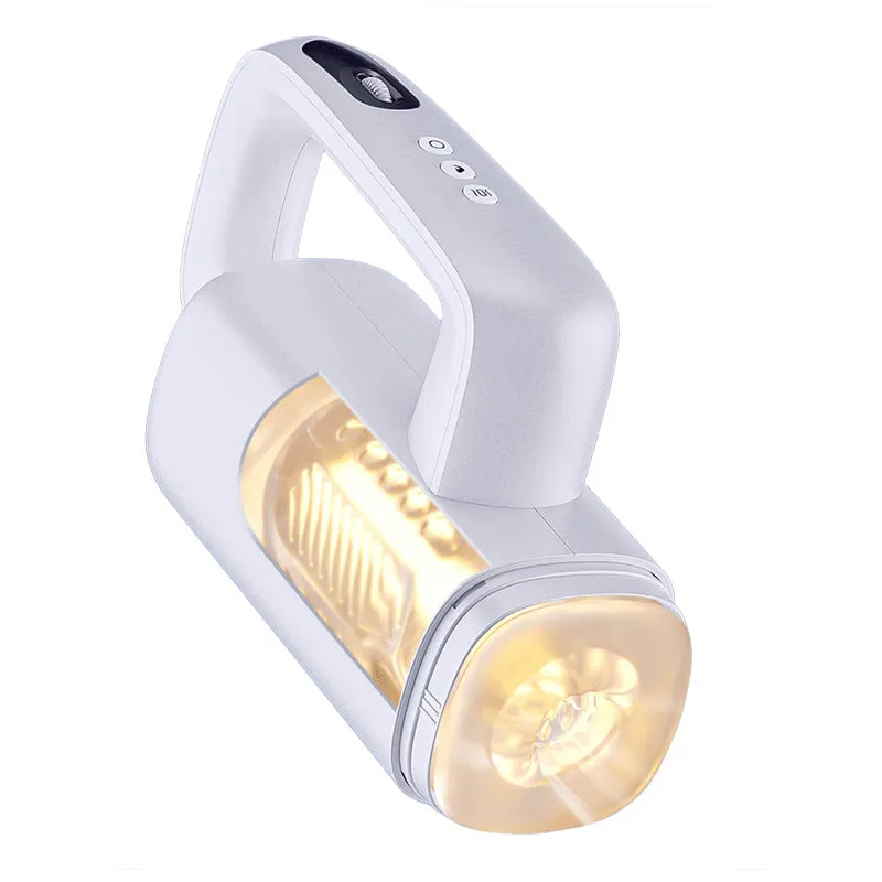 Sensatease - Innovative Hands-Free Pleasure: Multi-Mode Male Masturbation Device with Heating Function
